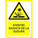 Placuta atentie radiatii de la sudura